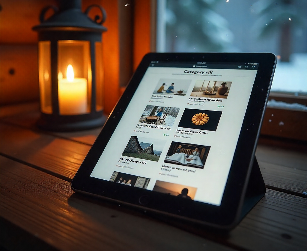 Category pill filters at the top of the blog listing page