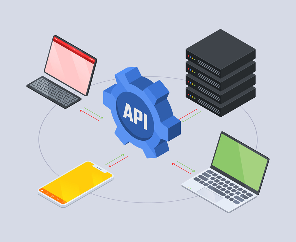 Microservice architecture diagram API Auth DB Notification